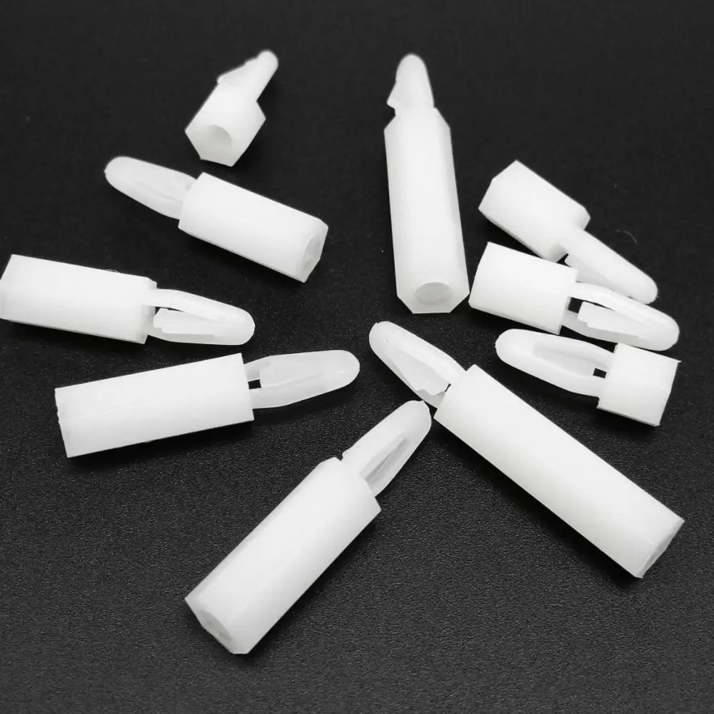 50pcs M3 Hex Hexagon Nylon Plastic Standoff Spacer Lock Push Clip on Snap in Bolt Fixed Support PCB for 4mm Hole 1.6mm thickness
50pcs M3 Hex Hexagon Nylon Plastic Standoff Spacer Lock Push Clip on Snap in Bolt Fixed Support PCB for 4mm Hole 1.6mm thickness
