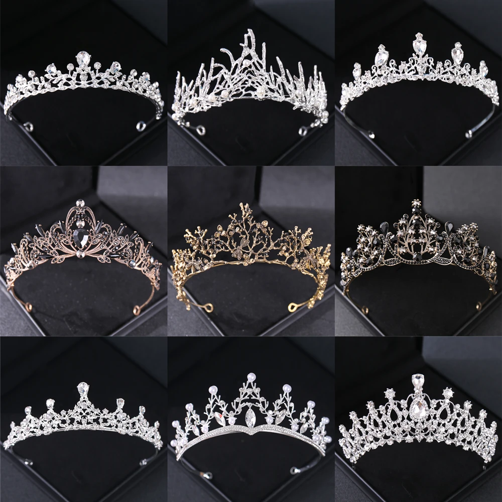 Baroque Crystal Crown Tiara Vintage Rhinestone Women Crowns And Tiaras Diadems Headbands Bridal Wedding Hair Accessories Jewelry
Baroque Crystal Crown Tiara Vintage Rhinestone Women Crowns And Tiaras Diadems Headbands Bridal Wedding Hair Accessories Jewelry