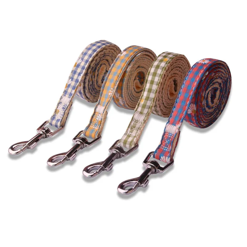 Клетчатая переноска для собак, Нейлоновый Регулируемый канат для кошек и щенков, с рисунком маргариток 
Клетчатая переноска для собак, Нейлоновый Регулируемый канат для кошек и щенков, с рисунком маргариток