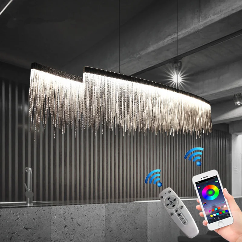 Pendant Lights Nordic Luxury LED Tassel Chandelier Modern Remote for Hotel Restaurant Bedroom Living Room Fixtures
Pendant Lights Nordic Luxury LED Tassel Chandelier Modern Remote for Hotel Restaurant Bedroom Living Room Fixtures