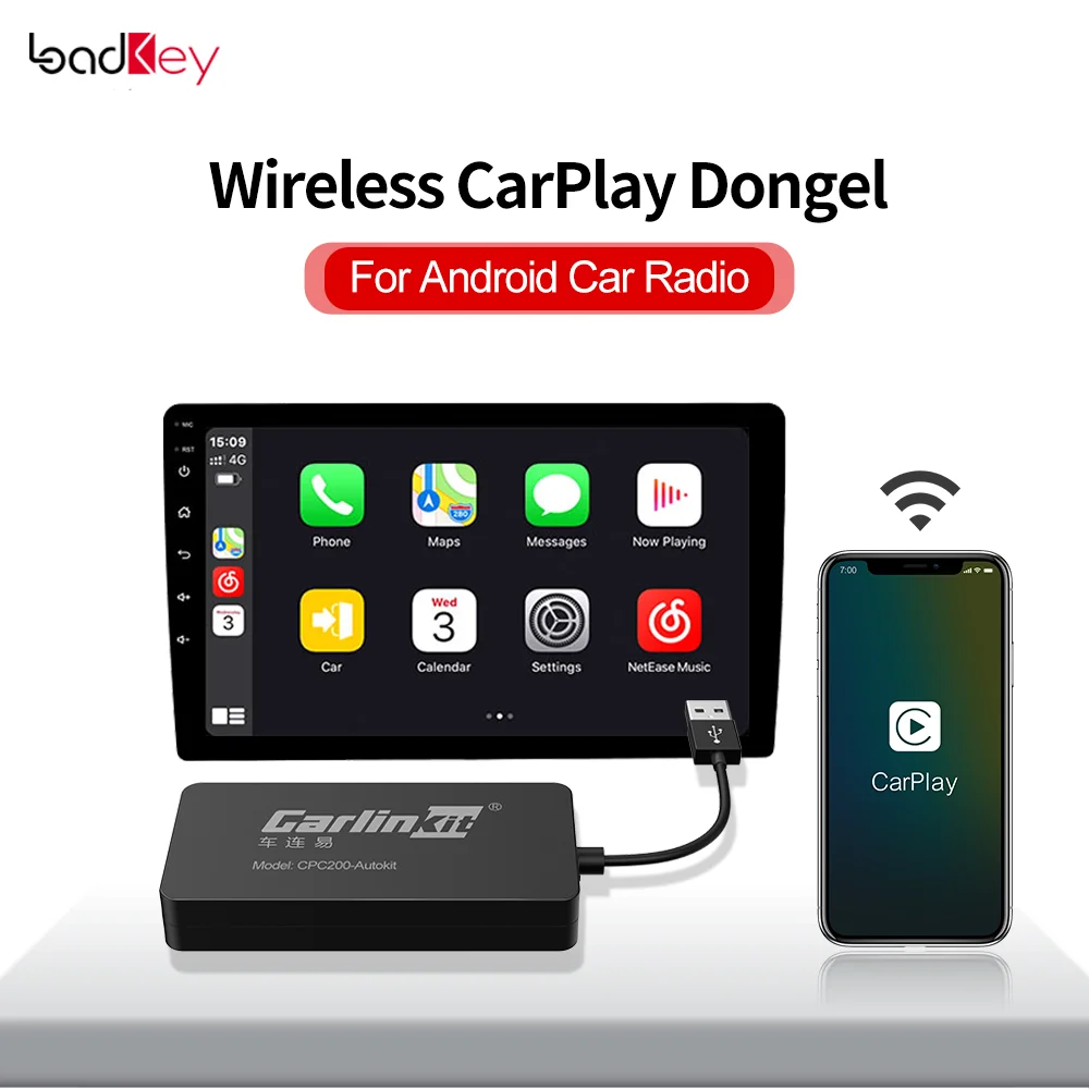 

LoadKey & Carlinkit Wireless Carplay Android Auto Dongle Aftermarket Android Unit Radio Mirrorlink Player Smart Box Autokit Mini