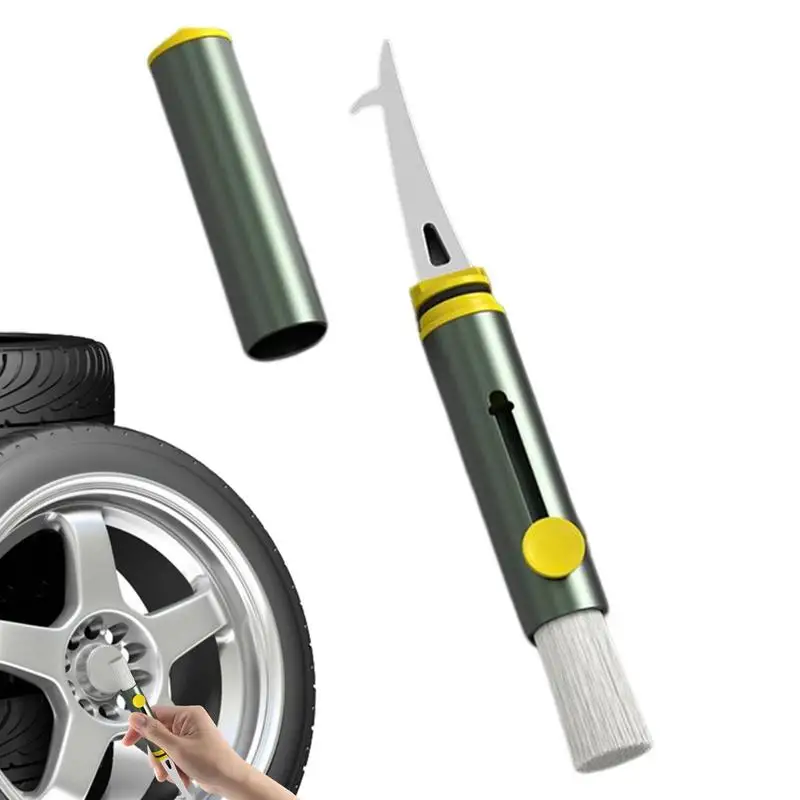 Car Interior Cleaning Multi-tool Brush Soft Double Head Brush For Car Clean Car Brush Tungsten Steel Tip Alloy Shell Design For 
Car Interior Cleaning Multi-tool Brush Soft Double Head Brush For Car Clean Car Brush Tungsten Steel Tip Alloy Shell Design For