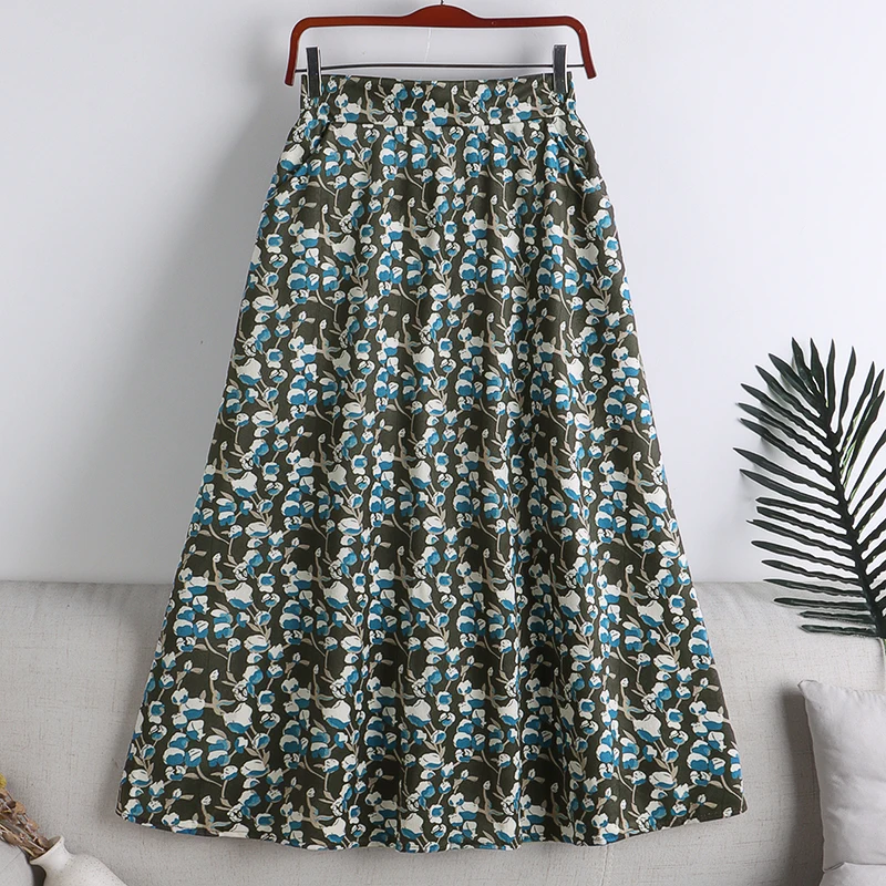 New Autumn&Winter Printing Skirts High Waist Elastic Mujer Faldas Vintage Long A-Line Skirt Casual Women Clothes Dropshipping
New Autumn&Winter Printing Skirts High Waist Elastic Mujer Faldas Vintage Long A-Line Skirt Casual Women Clothes Dropshipping