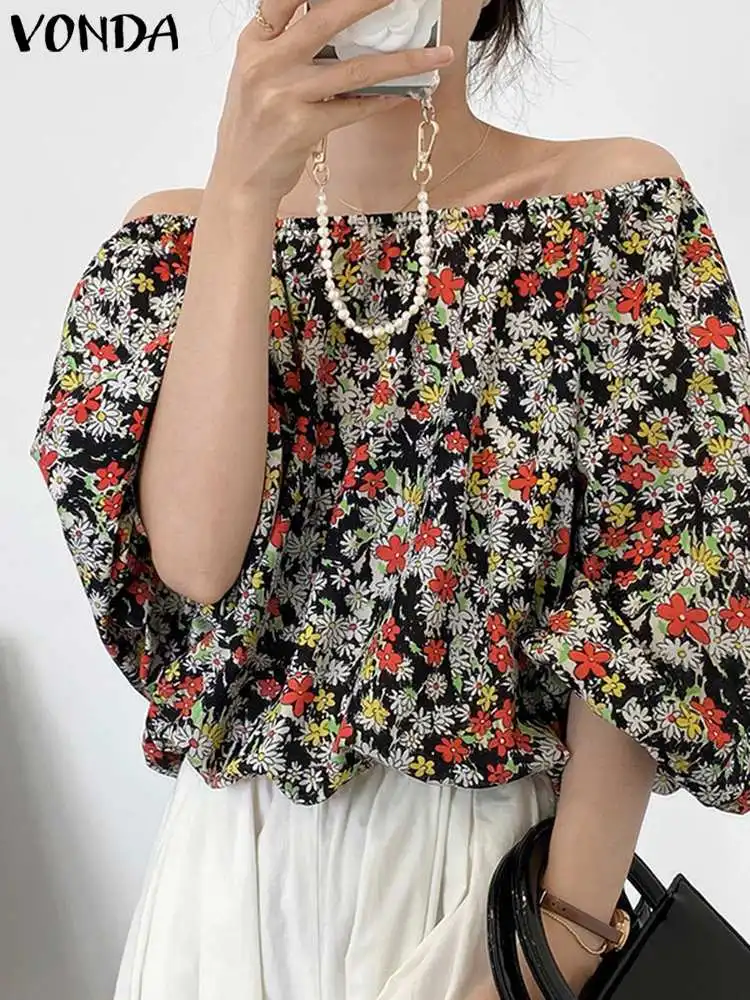 VONDA 2022 Y2K Women Long Sleeve Street Blusa Female Summer Casual Printed Blouse One Word Collar Chemise Tops Shirts Oversized
VONDA 2022 Y2K Women Long Sleeve Street Blusa Female Summer Casual Printed Blouse One Word Collar Chemise Tops Shirts Oversized