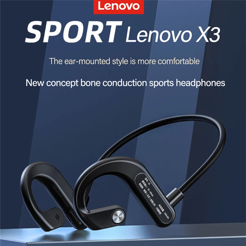 Original Lenovo X3 Bone Conduction Earphone Driving Cycling Earbuds Sports Running Headset Waterproof Wireless Earphone With Mic
Original Lenovo X3 Bone Conduction Earphone Driving Cycling Earbuds Sports Running Headset Waterproof Wireless Earphone With Mic
