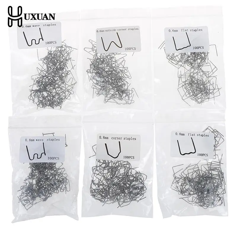 Universal 100 Pcs/Set Precut 0.6mm-0.8mm Hot Wave Flat Staples For Plastic Stapler Repair Welder Repair Tool
Universal 100 Pcs/Set Precut 0.6mm-0.8mm Hot Wave Flat Staples For Plastic Stapler Repair Welder Repair Tool