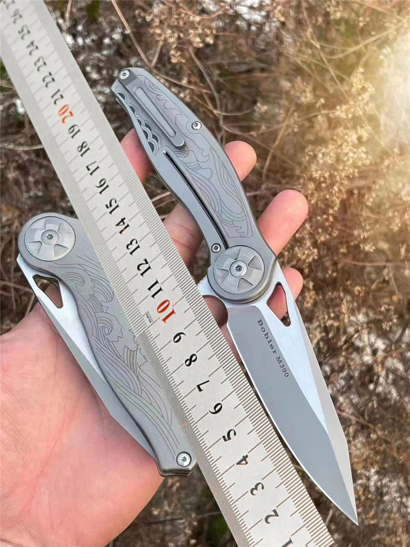M390 Steel Titanium Alloy Handle Outdoor Camping Survival Hunting Blade Sharp High Hardness EDC Self-defense Tool Fruit Knife
M390 Steel Titanium Alloy Handle Outdoor Camping Survival Hunting Blade Sharp High Hardness EDC Self-defense Tool Fruit Knife