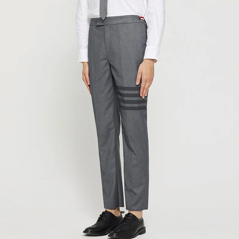 Мужские деловые брюки в полоску TB THOM, черные повседневные Прямые брюки для офиса, весна-осень 2019
Мужские деловые брюки в полоску TB THOM, черные повседневные Прямые брюки для офиса, весна-осень 2019