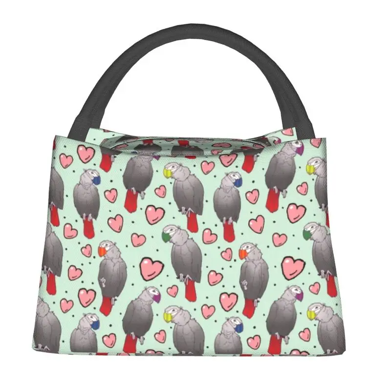 Funny African Grey Parrot Insulated Lunch Bag for Camping Travel Psittacine Portable Thermal Cooler Bento Box Women
Funny African Grey Parrot Insulated Lunch Bag for Camping Travel Psittacine Portable Thermal Cooler Bento Box Women