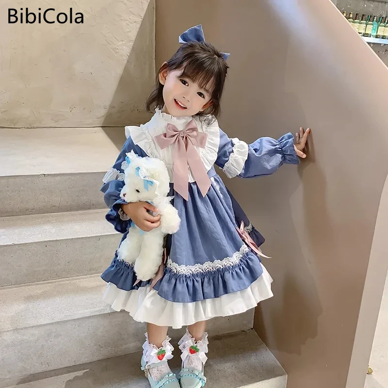 2022 Spring Summer Girls' Skirts Lolita Style Blue Bow Pleated Dresss Baby Dress Princess Dress for Girls Ages 2 to 7
2022 Spring Summer Girls' Skirts Lolita Style Blue Bow Pleated Dresss Baby Dress Princess Dress for Girls Ages 2 to 7
