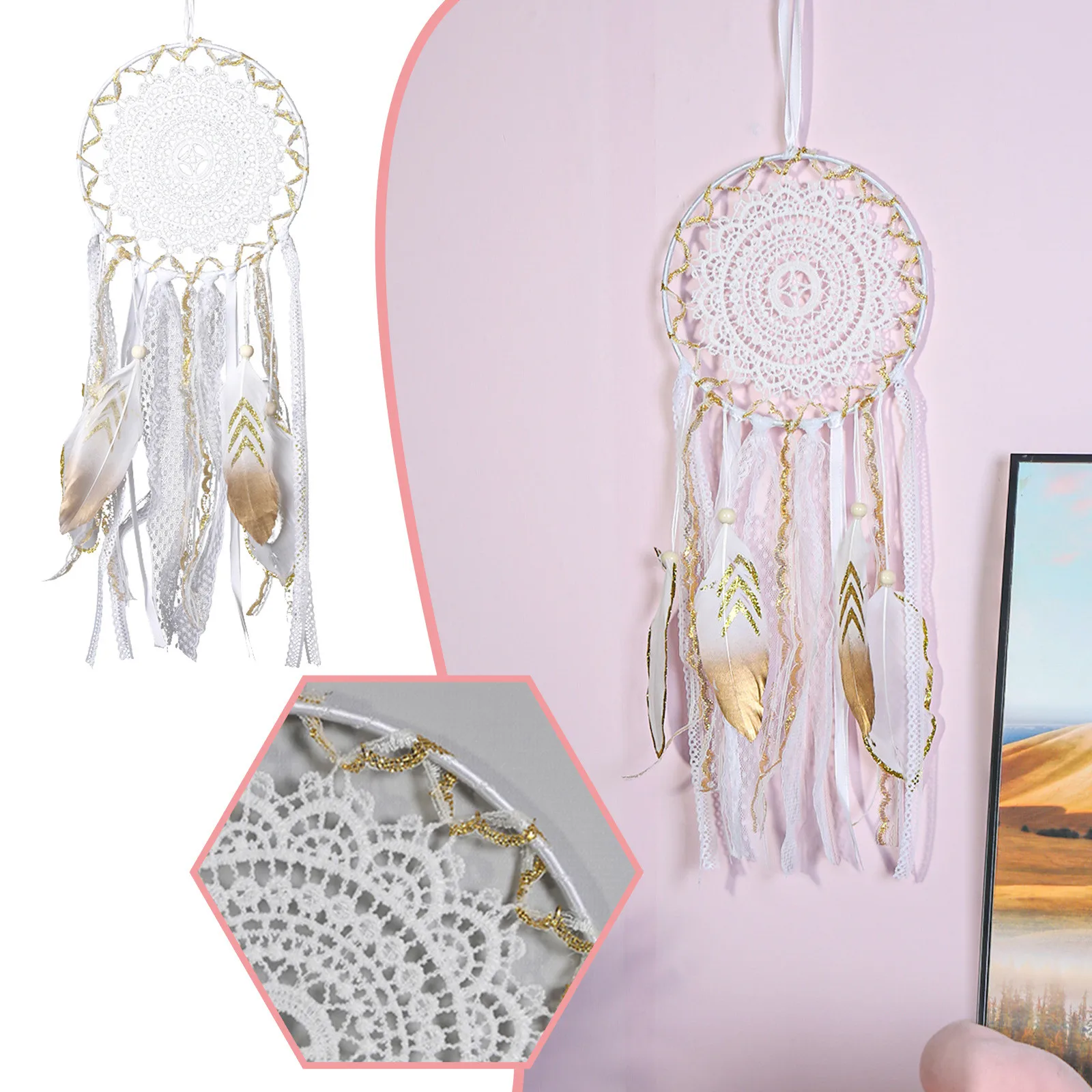 Dreamcatcher Pendant Crafting Wind Chimes Creative Gifts Home Wall Decoration Wind Chime Outdoor Deep Tone
Dreamcatcher Pendant Crafting Wind Chimes Creative Gifts Home Wall Decoration Wind Chime Outdoor Deep Tone