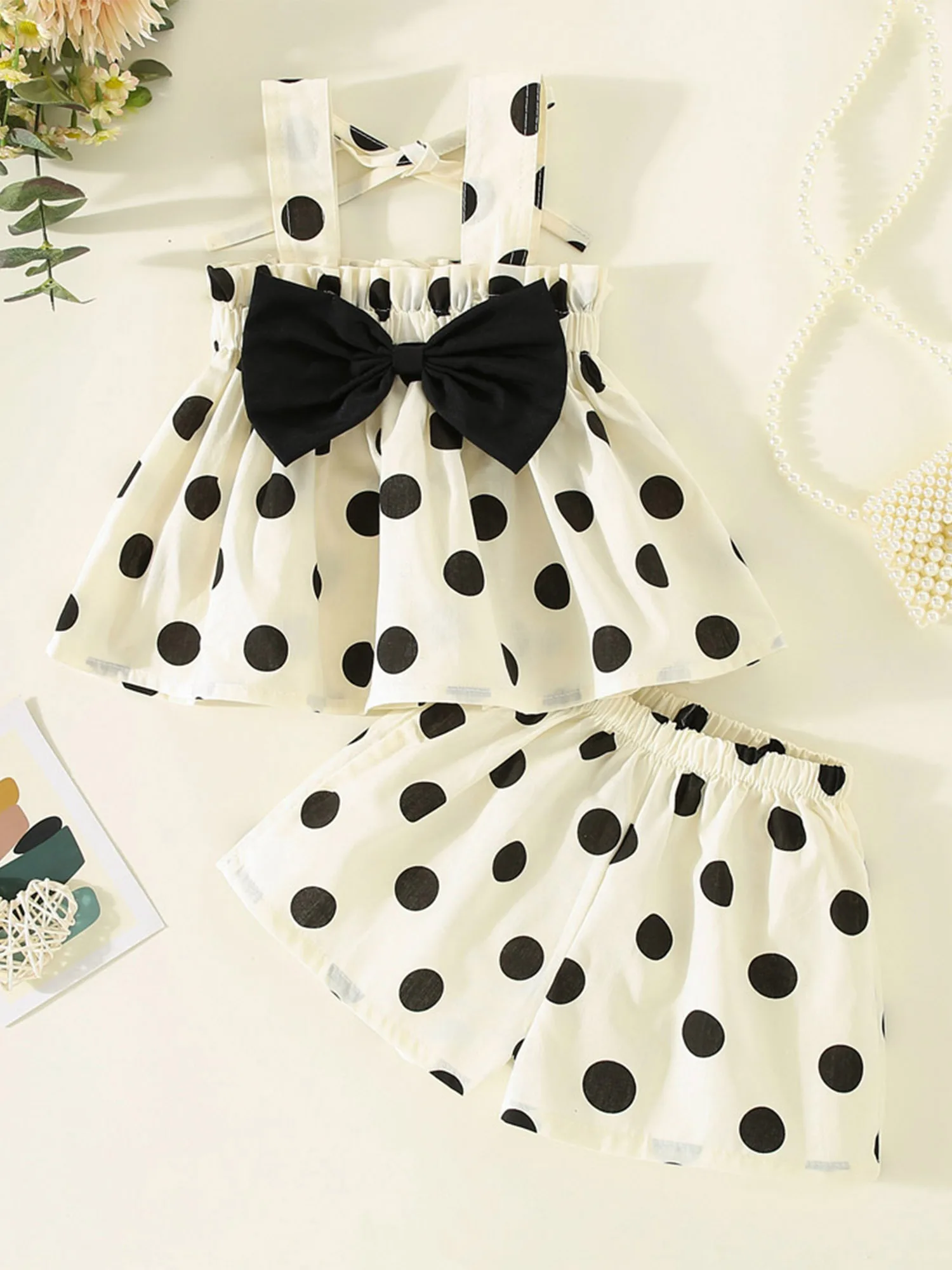 Toddler Baby Girl Cute Outfit Newborn Kids Dot Print Bowknot Sling Dresses Elastic Waist Shorts Infant Clothes Set (Red Dot
Toddler Baby Girl Cute Outfit Newborn Kids Dot Print Bowknot Sling Dresses Elastic Waist Shorts Infant Clothes Set (Red Dot