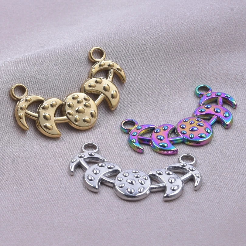 Phase Of The Moon Charms For Jewelry Making Round Star Connectors Stainless Steel Charm Pendant Colgantes Para Hacer Bisuteria
Phase Of The Moon Charms For Jewelry Making Round Star Connectors Stainless Steel Charm Pendant Colgantes Para Hacer Bisuteria
