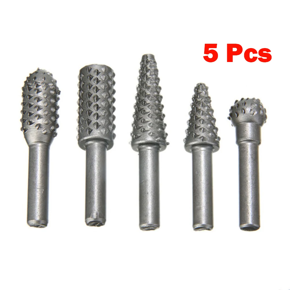5 Pieces Rotary Burr Set Wood Carving File Rasp Drill Bits 1/4" 6mm Shank Rotary Dremel Metal Wood Electric Grinding
5 Pieces Rotary Burr Set Wood Carving File Rasp Drill Bits 1/4" 6mm Shank Rotary Dremel Metal Wood Electric Grinding
