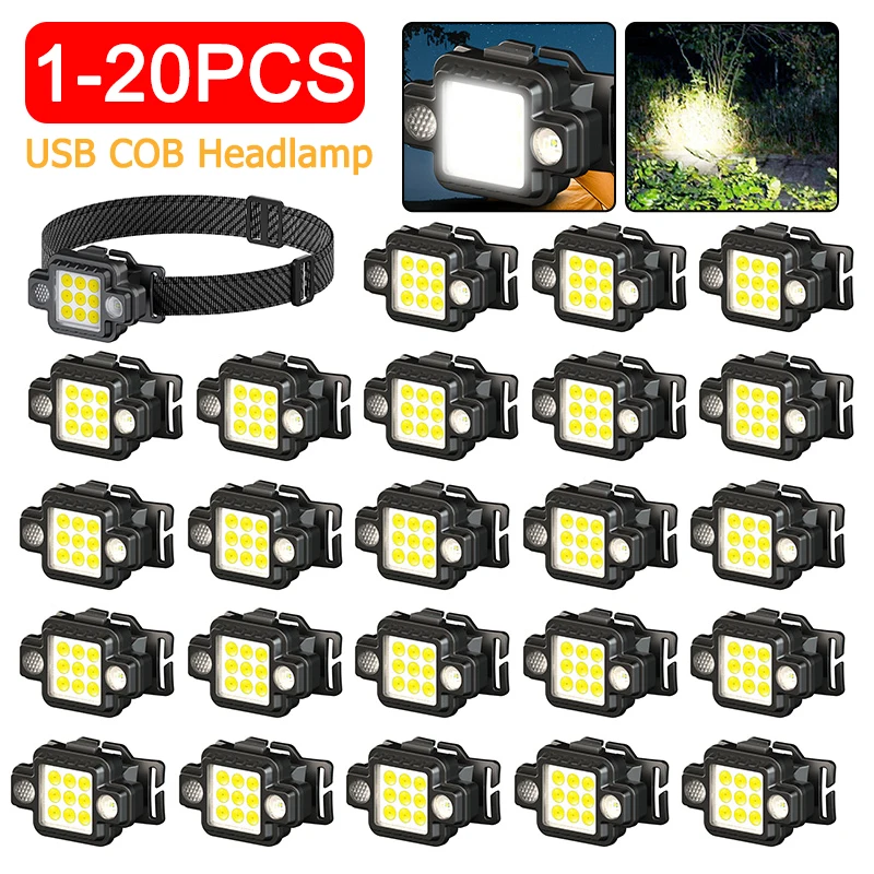 Налобный фонарь с COB матрицей, портативный Головной фонарь с аккумулятором USB, 5 режимов освещения, 1-20 шт.
Налобный фонарь с COB матрицей, портативный Головной фонарь с аккумулятором USB, 5 режимов освещения, 1-20 шт.