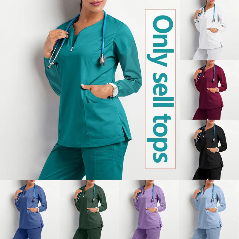 1PC Unisex Long Sleeves Nurse Uniform Scrub Tops High Quality V-Neck Hospital Work Clothes Pet Grooming Institution Beauty Salon
1PC Unisex Long Sleeves Nurse Uniform Scrub Tops High Quality V-Neck Hospital Work Clothes Pet Grooming Institution Beauty Salon