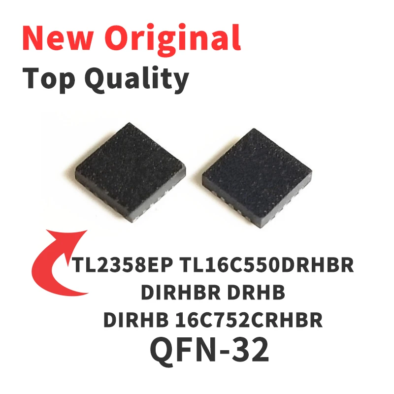 Микросхема TL16C550DIRHBR TL16C550DRHBR TL2358EP TL16C752CRHBR QFN32, новая оригинальная микросхема IC, 1 шт.
Микросхема TL16C550DIRHBR TL16C550DRHBR TL2358EP TL16C752CRHBR QFN32, новая оригинальная микросхема IC, 1 шт.