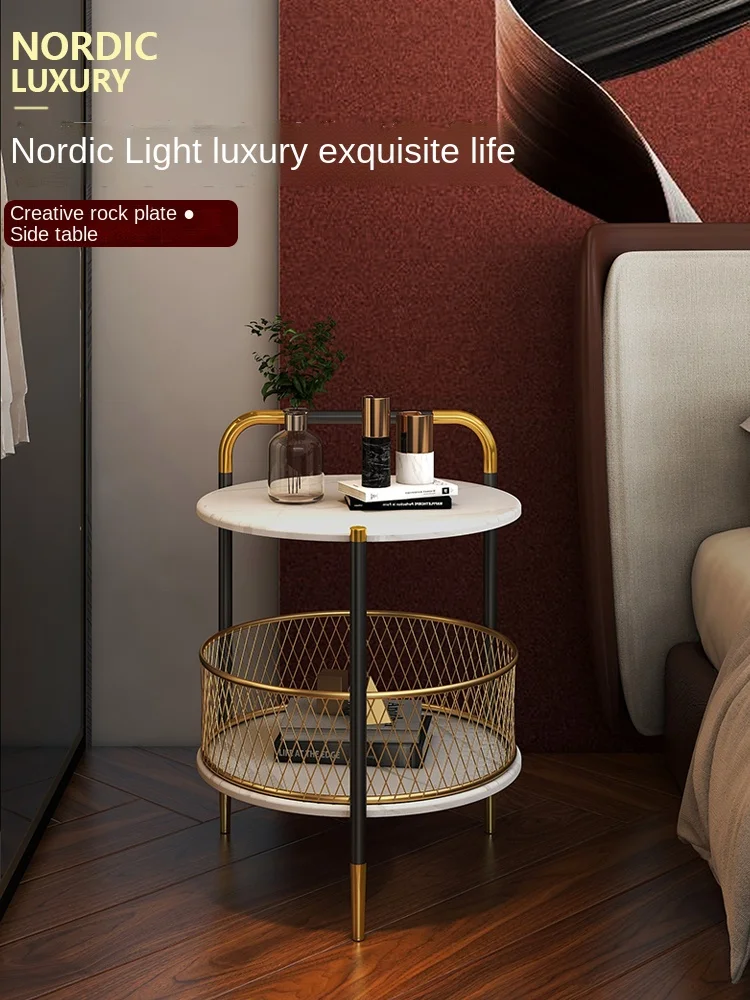 YY Bedroom Bedside Small round Side Table Modern Minimalist Living Room Small Table Stone Plate
YY Bedroom Bedside Small round Side Table Modern Minimalist Living Room Small Table Stone Plate