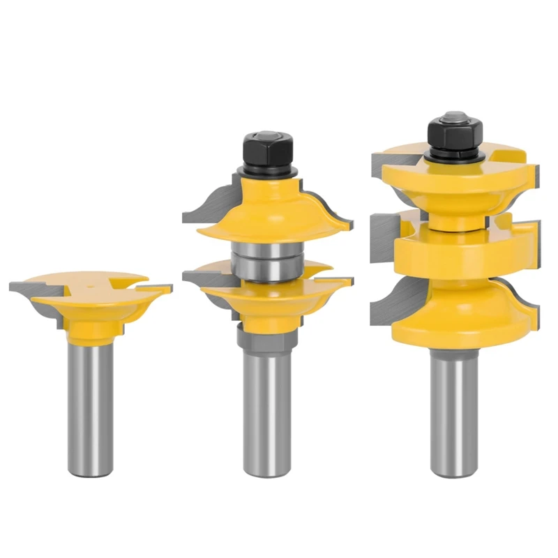 Y9RE 3 Pieces Carbide Milling Cutter 12.7mm 12mm Shank Router Bit Carving Ogee Entry Interior Tenon Door for Woodworking Tool
Y9RE 3 Pieces Carbide Milling Cutter 12.7mm 12mm Shank Router Bit Carving Ogee Entry Interior Tenon Door for Woodworking Tool