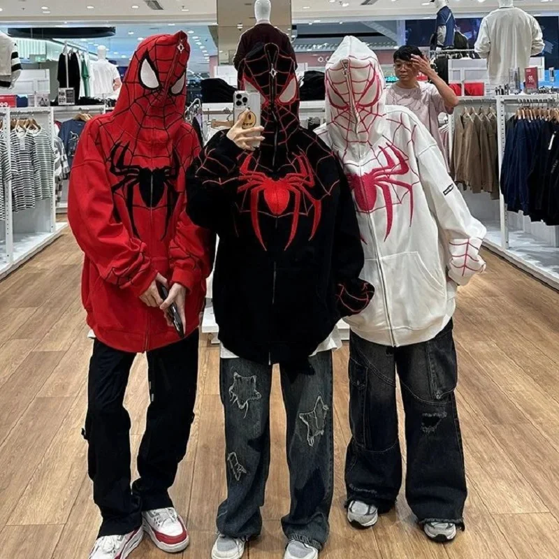 Vintage Embroidery Spider Hoodie Women Men Casual Full Zip Up Hood Shirt Harajuku Strtwear Sweatshirts Y2K Clothes
Vintage Embroidery Spider Hoodie Women Men Casual Full Zip Up Hood Shirt Harajuku Strtwear Sweatshirts Y2K Clothes