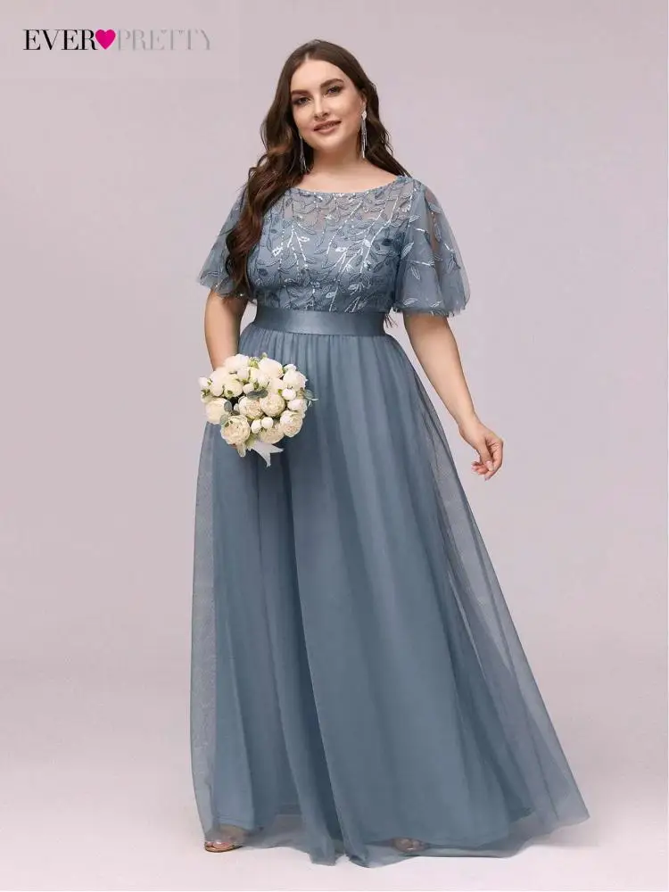 Plus Size Elegant Evening Dresse Long A-LINE O-Neck half Sleeve Floor-Length Gown 2022 Ever Pretty of Bridesmaid Women Dress
Plus Size Elegant Evening Dresse Long A-LINE O-Neck half Sleeve Floor-Length Gown 2022 Ever Pretty of Bridesmaid Women Dress
