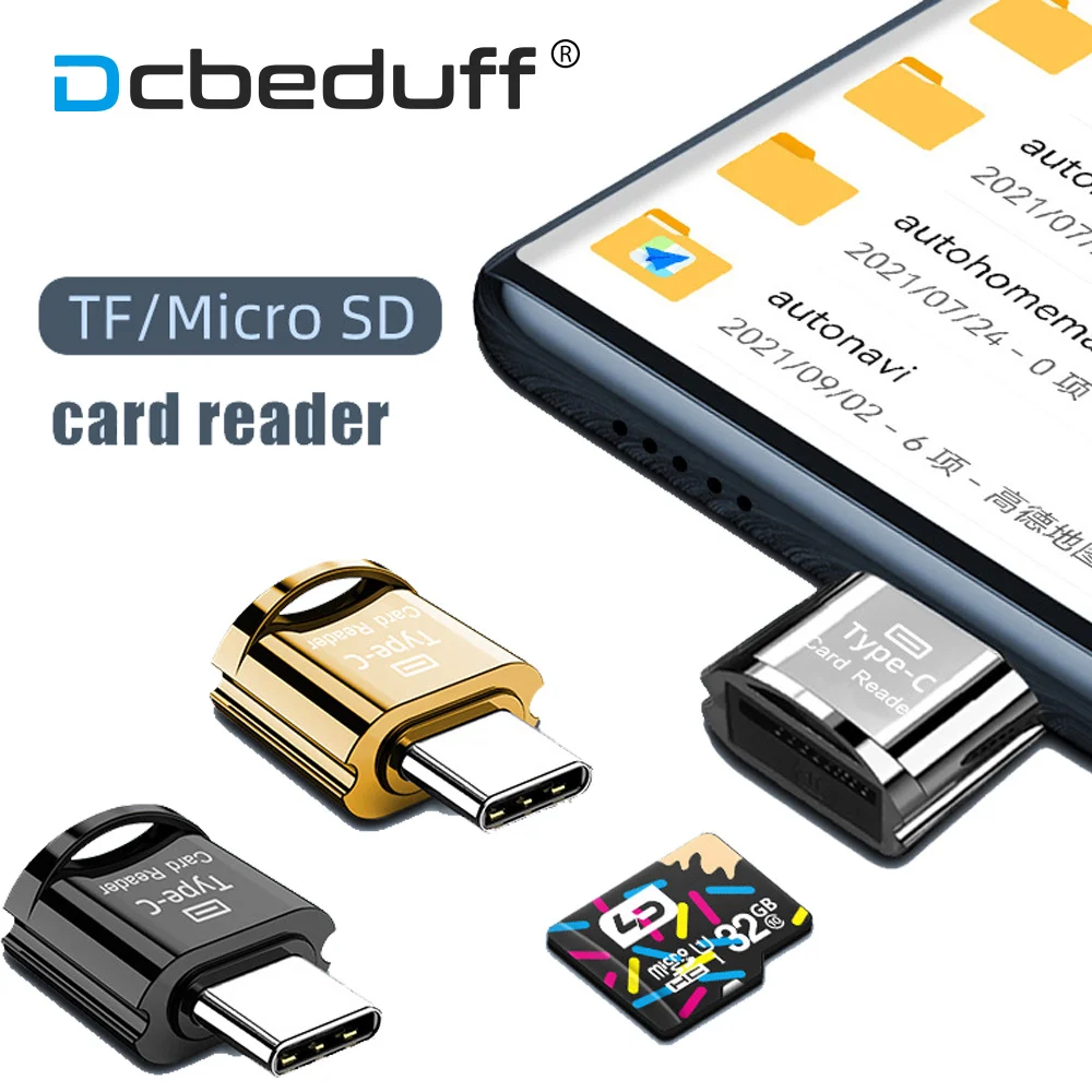 

Type C To Micro-SD TF Adapter OTG Micro USB Adapters OTG Cardreader Mini Card Reader Smart Memory Card Reader For Laptop Macbook