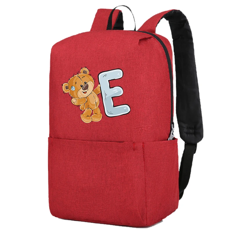 Lovely Little Bear 26 English Letters Backpack Girl School Bag Cosplay Canvas Backpacks Children Kid Bookbag Back To School
Lovely Little Bear 26 English Letters Backpack Girl School Bag Cosplay Canvas Backpacks Children Kid Bookbag Back To School