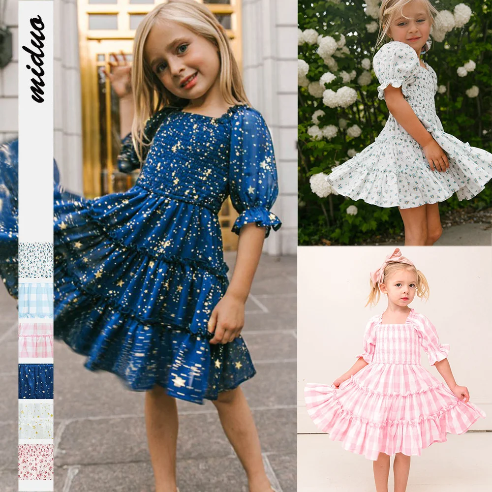 summer short sleeve kids princess dress for girl fairy skirt cheap costume printed cute neck Lantern floral Plaid
summer short sleeve kids princess dress for girl fairy skirt cheap costume printed cute neck Lantern floral Plaid