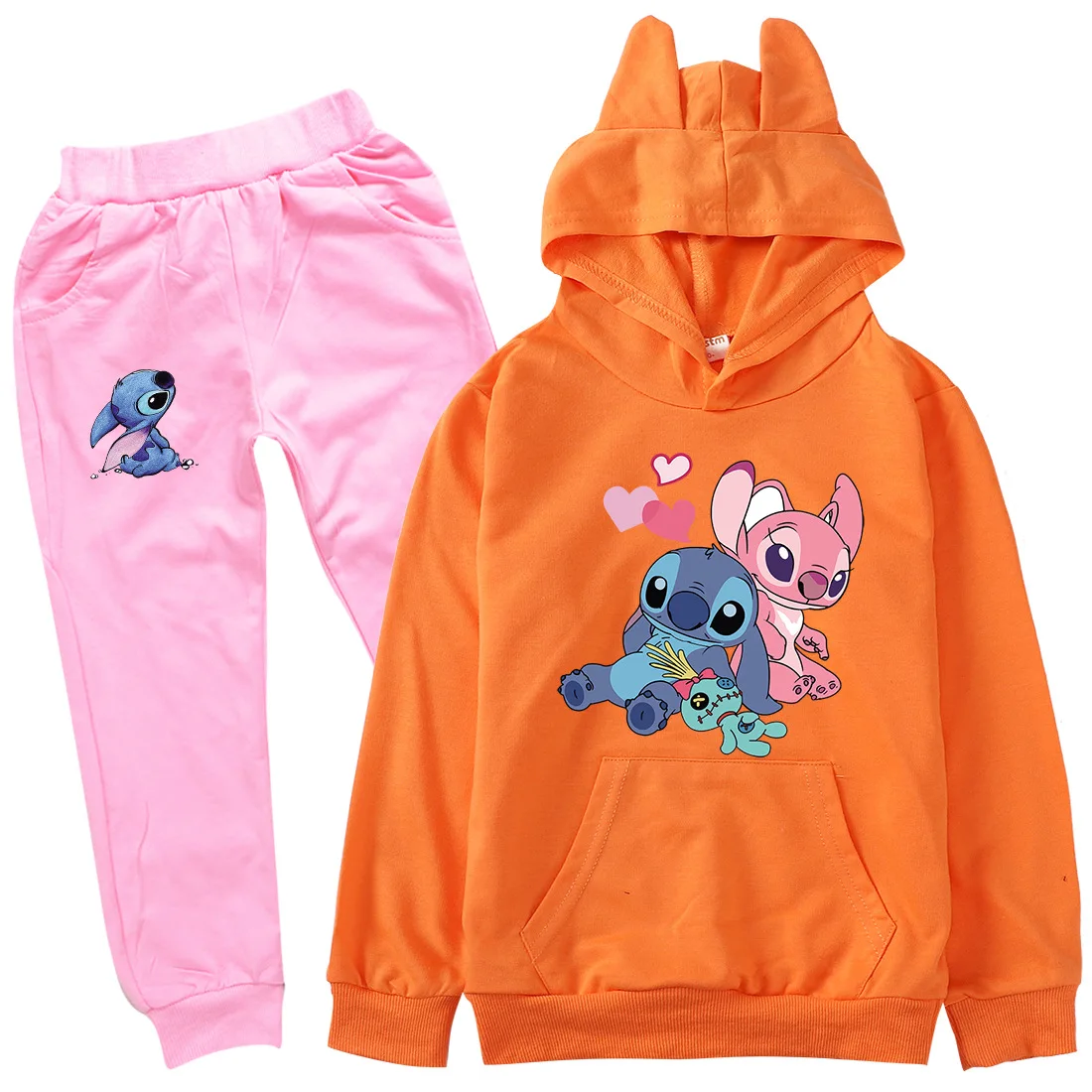 2022 New Disney Stitch Cartoon Print 2 Piece Cat Ear Hoodie Girls Baby Boy Clothes Cartoon Casual Sportswear Set 2-15Y
2022 New Disney Stitch Cartoon Print 2 Piece Cat Ear Hoodie Girls Baby Boy Clothes Cartoon Casual Sportswear Set 2-15Y