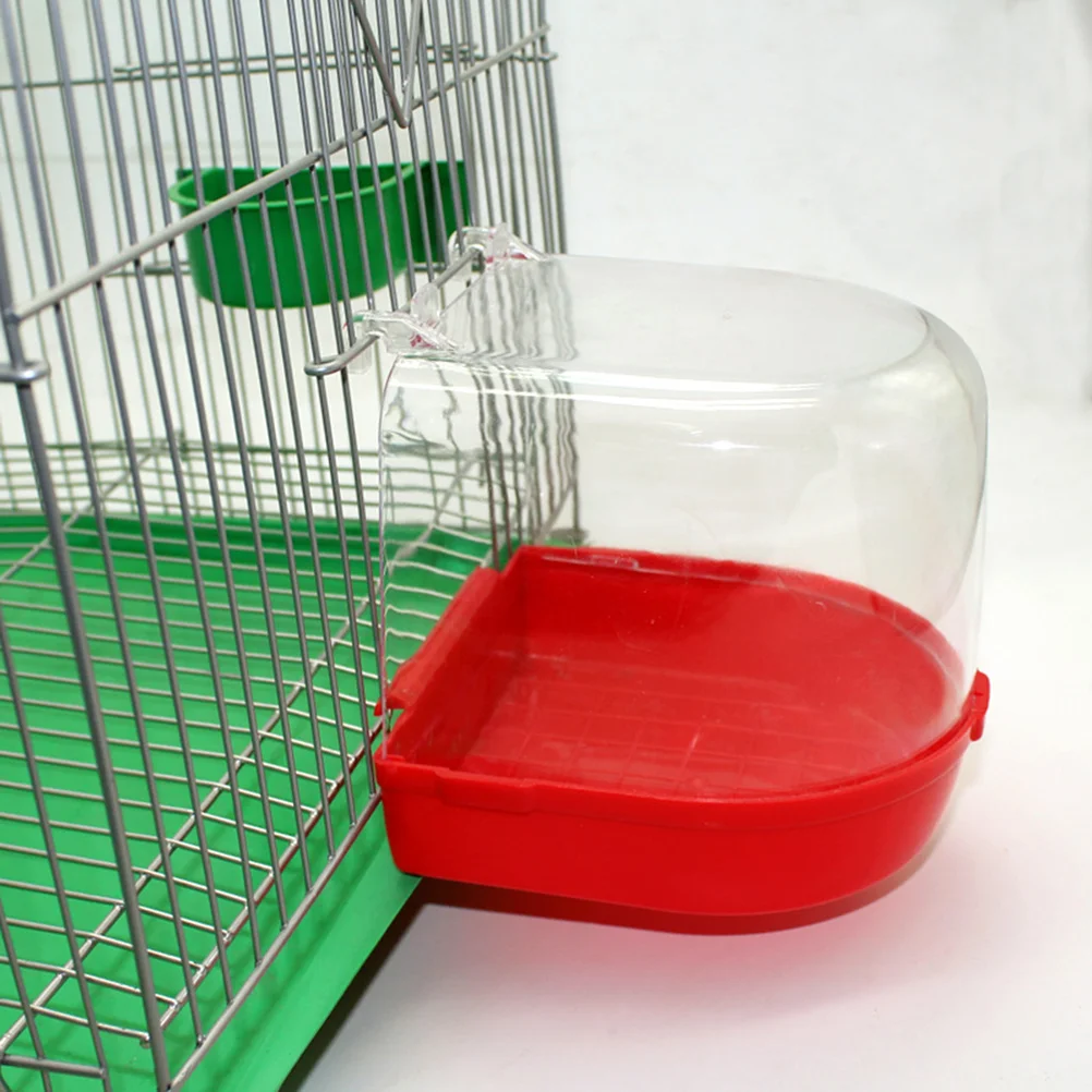 Caged Bird Bath Multi Cage Bird Bath Covered for Small Brids Canary Budgies Parrot (Random Color) 
Caged Bird Bath Multi Cage Bird Bath Covered for Small Brids Canary Budgies Parrot (Random Color)