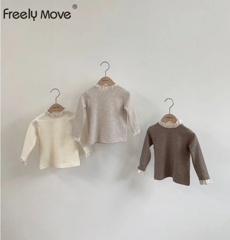 Freely Move Autumn Winter Korean Fashion Baby Lace Collar Princess Bottom Shirt Baby Girl Hollow Lace High-quality Inner T-shirt
Freely Move Autumn Winter Korean Fashion Baby Lace Collar Princess Bottom Shirt Baby Girl Hollow Lace High-quality Inner T-shirt