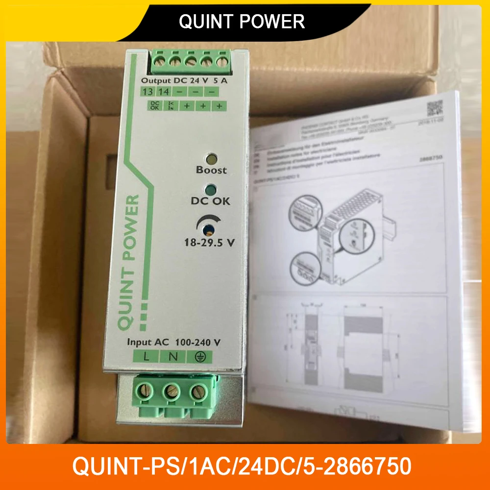 New 2866750 QUINT-PS/1AC/24DC/5-2866750 For Phoenix QUINT POWER Switching Power Supply High Quality Fast Ship
New 2866750 QUINT-PS/1AC/24DC/5-2866750 For Phoenix QUINT POWER Switching Power Supply High Quality Fast Ship
