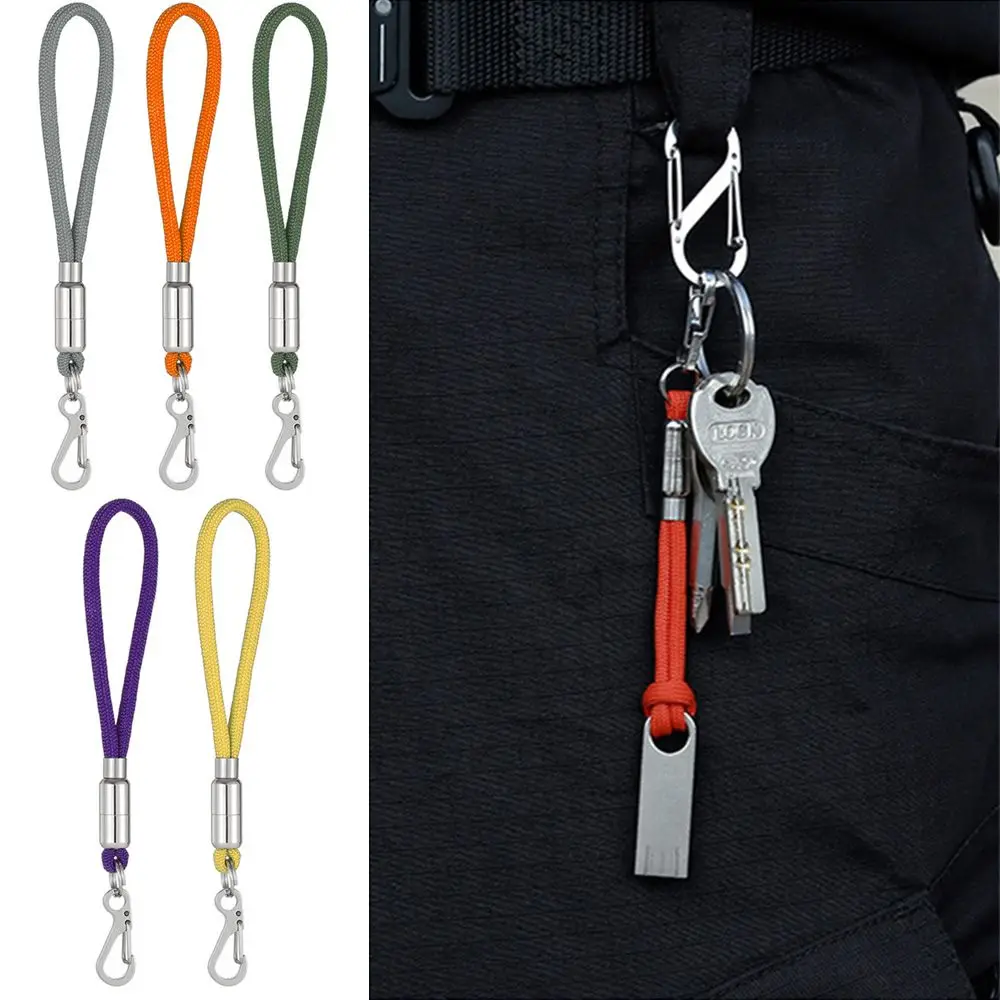 High Quality Jewelry Lanyard Anti-lost Camping Hiking Keyring Carabiner Key Chain Fixing Rope Buckle Outdoor Keychain
High Quality Jewelry Lanyard Anti-lost Camping Hiking Keyring Carabiner Key Chain Fixing Rope Buckle Outdoor Keychain