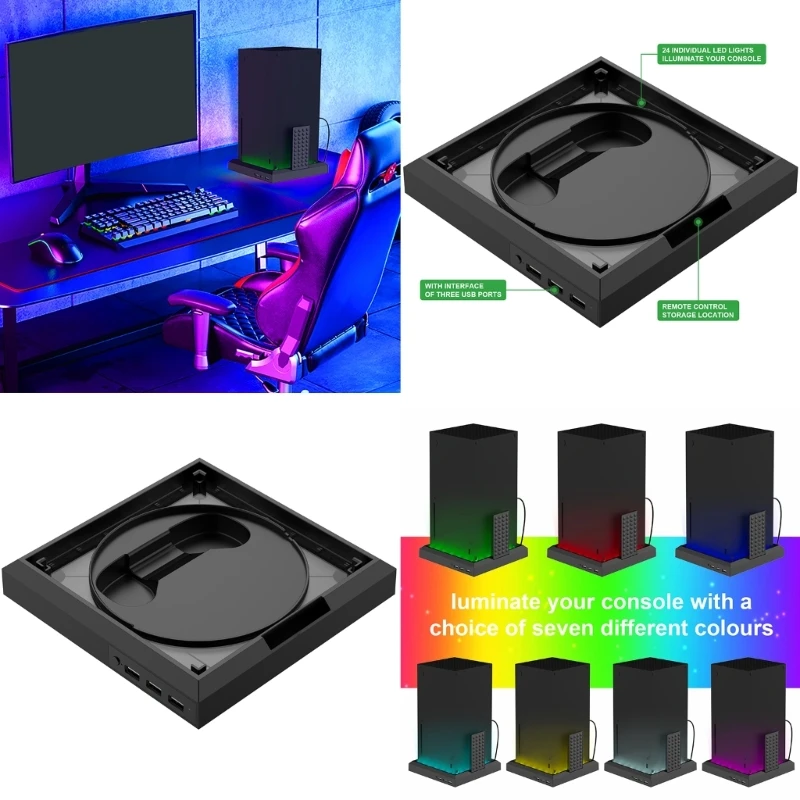 Colorful RGB LED Light-up Console Stand for XboxSeries X/S Console Decoration Drop Shipping
Colorful RGB LED Light-up Console Stand for XboxSeries X/S Console Decoration Drop Shipping