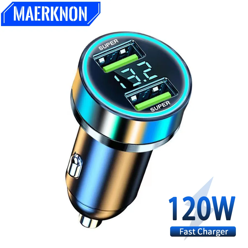 120W USB Car Charger Fast Charging 2.4A Car Phone Adapter QC3.0 For iPhone 14 13 12 Pro Xiaomi 12 13 Huawei Samsung USB Charger
120W USB Car Charger Fast Charging 2.4A Car Phone Adapter QC3.0 For iPhone 14 13 12 Pro Xiaomi 12 13 Huawei Samsung USB Charger