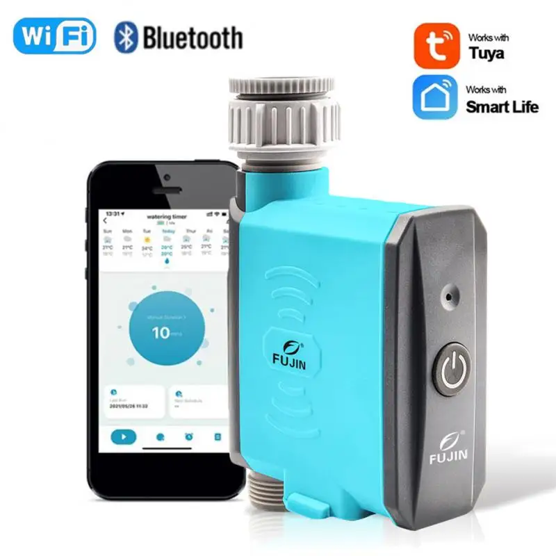 Tuya Smart Garden Watering Timer Drip Irrigation Wifi Irrigation Automatic Watering System Temperature And Humidity Controller
Tuya Smart Garden Watering Timer Drip Irrigation Wifi Irrigation Automatic Watering System Temperature And Humidity Controller