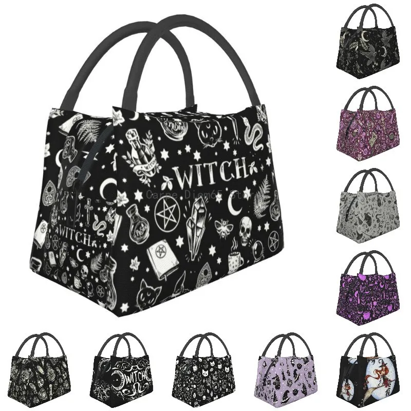 Witch Pattern Insulated Lunch Bags for Women Halloween Cat SKull Resuable Cooler Thermal Bento Box Work Travel Shoulder Bag
Witch Pattern Insulated Lunch Bags for Women Halloween Cat SKull Resuable Cooler Thermal Bento Box Work Travel Shoulder Bag
