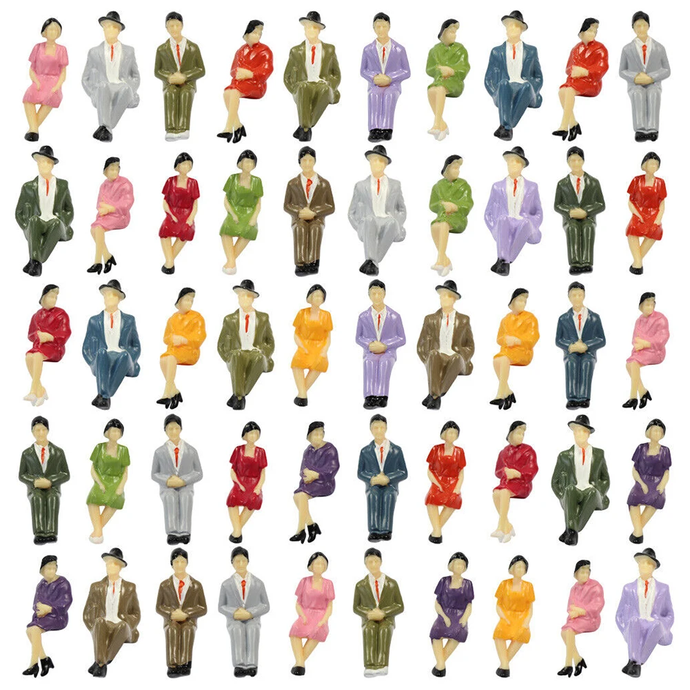 48Pcs Model Trains 1:32 Painted Sitting Figures HO Scale Standing People Assorted Pose Scenery Miniature Decoration For Layout
48Pcs Model Trains 1:32 Painted Sitting Figures HO Scale Standing People Assorted Pose Scenery Miniature Decoration For Layout