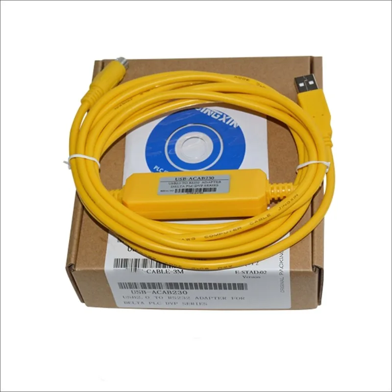Программируемый кабель USBACAB230 Delta PLC, USB-адаптер RS232, кабель серии USB-DVP ES EX EH EC SE SV SS
Программируемый кабель USBACAB230 Delta PLC, USB-адаптер RS232, кабель серии USB-DVP ES EX EH EC SE SV SS