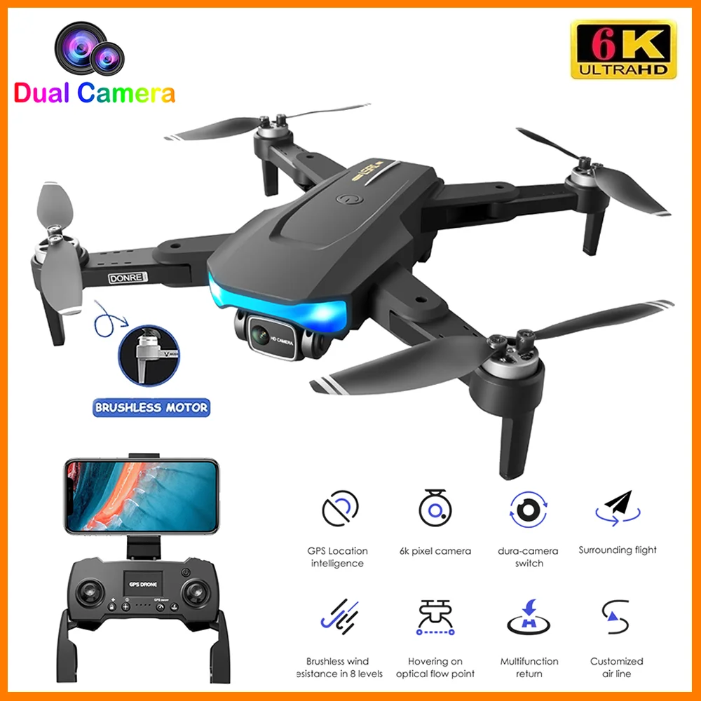 GPS RC Дрон с 6K двойной камерой IES воздушная фотосъемка дистанционное управление Квадрокоптер функция обхода препятствий бесщеточные двигате...
GPS RC Дрон с 6K двойной камерой IES воздушная фотосъемка дистанционное управление Квадрокоптер функция обхода препятствий бесщеточные двигате...