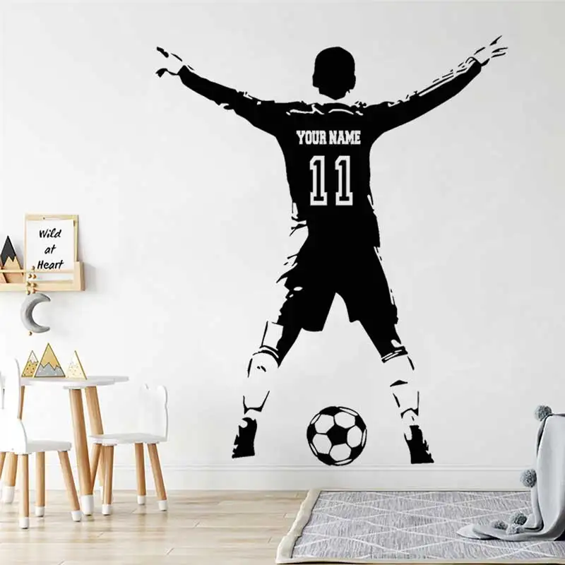 Personalized custom football player wall decals football lover boy room activity room bedroom decoration vinyl wall decal gift
Personalized custom football player wall decals football lover boy room activity room bedroom decoration vinyl wall decal gift