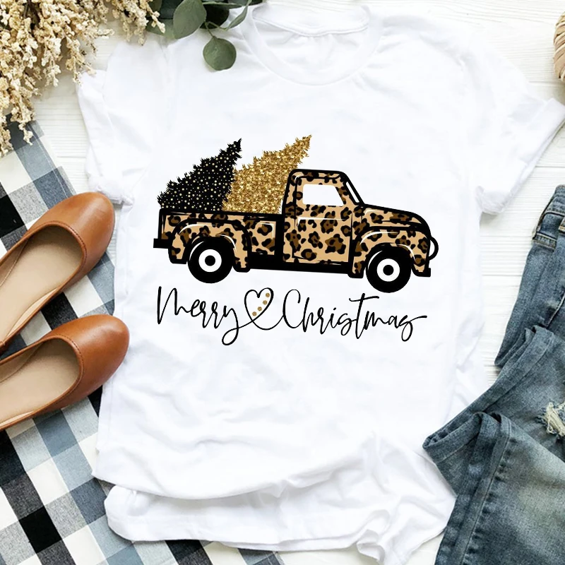 Women Lady Leopard Truck Tree Autumn Winter Merry Christmas Womens Clothes Shirt T Tee for Tshirt Female Top Graphic T-shirt
Women Lady Leopard Truck Tree Autumn Winter Merry Christmas Womens Clothes Shirt T Tee for Tshirt Female Top Graphic T-shirt