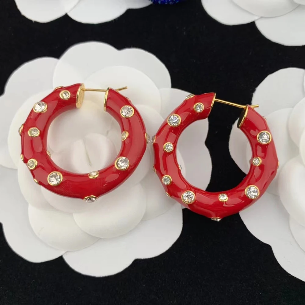 Vintage Temperament Minimal Style Ring Drop Glazed Inlaid zircon earrings for women's Girl Gift Party Jewelry wholesale
Vintage Temperament Minimal Style Ring Drop Glazed Inlaid zircon earrings for women's Girl Gift Party Jewelry wholesale