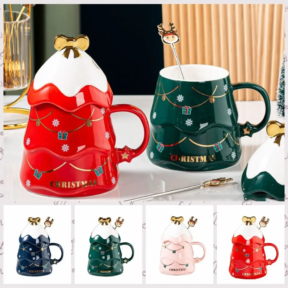 1 PCS Large-capacity Coffee Cup Durable Ceramic Oatmeal Cup With Lid And Spoon Creative Christmas Tree Milk Mug
1 PCS Large-capacity Coffee Cup Durable Ceramic Oatmeal Cup With Lid And Spoon Creative Christmas Tree Milk Mug
