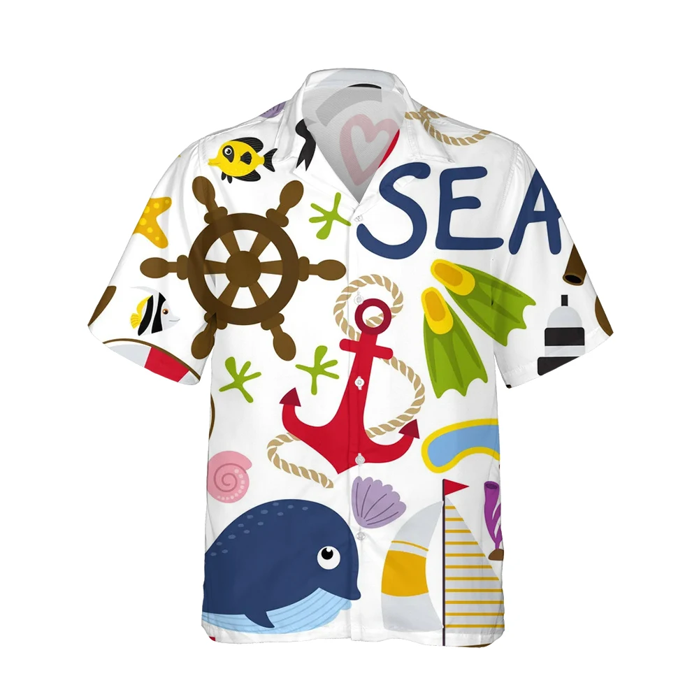 3d Cartoon Colorful Sea Nautical Compass Graphics Printed Hawaiian Short Sleeve Shirt Men Fashion Street Style Loose Tops Camisa
3d Cartoon Colorful Sea Nautical Compass Graphics Printed Hawaiian Short Sleeve Shirt Men Fashion Street Style Loose Tops Camisa