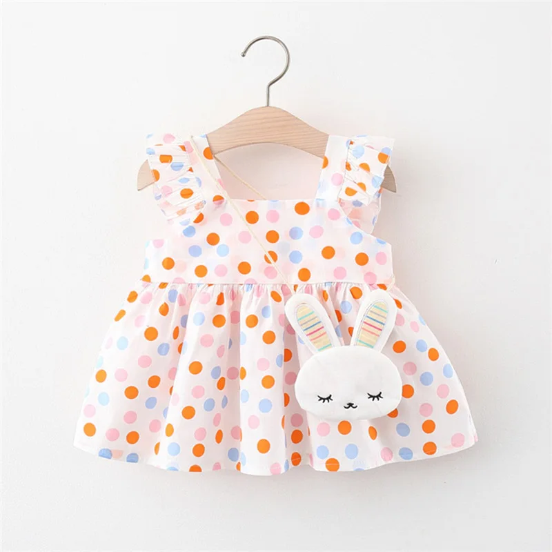 

Summer Baby Girl Dress Infant Colorful Polka Dot Bunny Dresses Newborn Love Dragonfly Clothes Princess Gowns Birthday For Kids