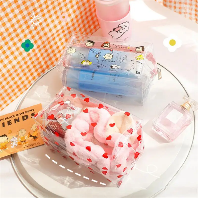 Detachable Hand Strap High Capacity Organizing 1pcs Dust-proof Cosmetic Bag Cute Travel Toiletry Bags Transparent Storage Bag
Detachable Hand Strap High Capacity Organizing 1pcs Dust-proof Cosmetic Bag Cute Travel Toiletry Bags Transparent Storage Bag