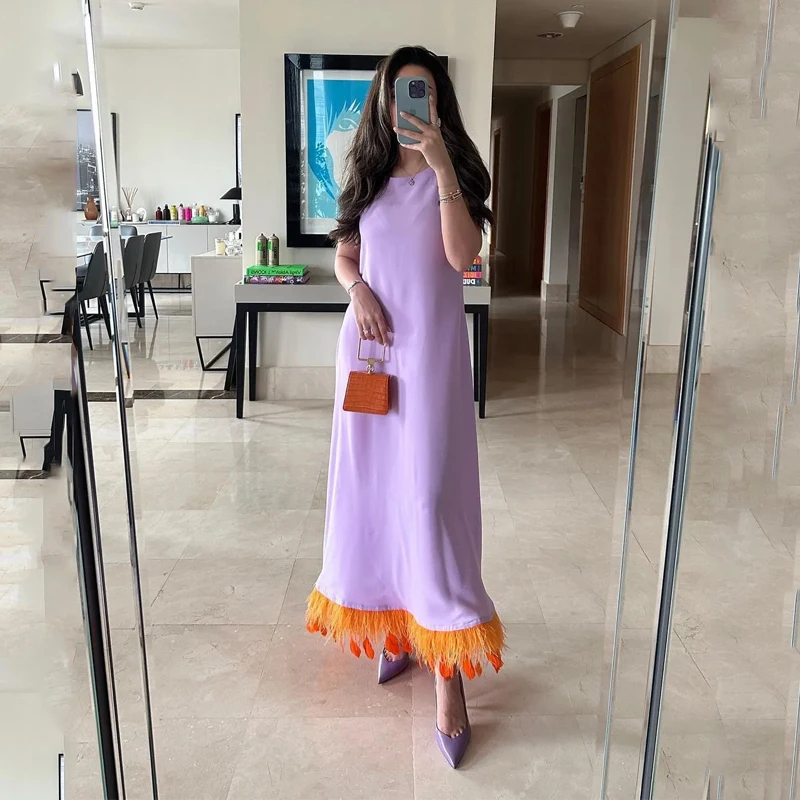 VENUS O-Neck Prom Dress 2024 New Women's Fashion Gorgeous Formal Dress A-Line Evening Dress Party Dress With Feathers
VENUS O-Neck Prom Dress 2024 New Women's Fashion Gorgeous Formal Dress A-Line Evening Dress Party Dress With Feathers