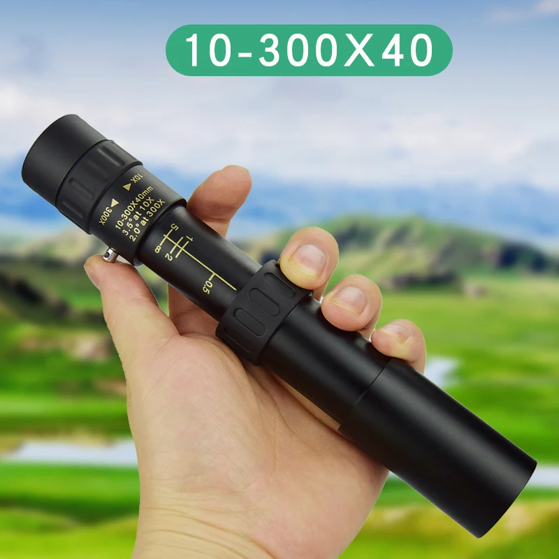 10-300x40 Metal Monocular HD Zoom Telescope Portable Retractable Powerful Binoculars For Camping Travel Hunting With Holder
10-300x40 Metal Monocular HD Zoom Telescope Portable Retractable Powerful Binoculars For Camping Travel Hunting With Holder