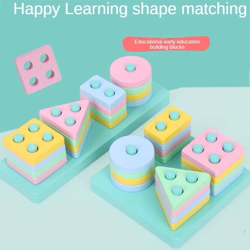 Matching Of Four Sets Of Column Shapes Wisdom Set Column Toy Hand-Eye Coordination For Children 1-3 Years Old
Matching Of Four Sets Of Column Shapes Wisdom Set Column Toy Hand-Eye Coordination For Children 1-3 Years Old